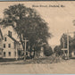 DIXFIELD ME MAIN STREET ANTIQUE POSTCARD