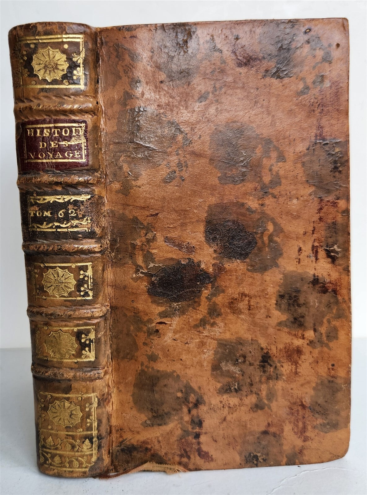 1761 HISTOIRE des VOYAGES antique vol.62 ALPHABETICAL INDEX D - K