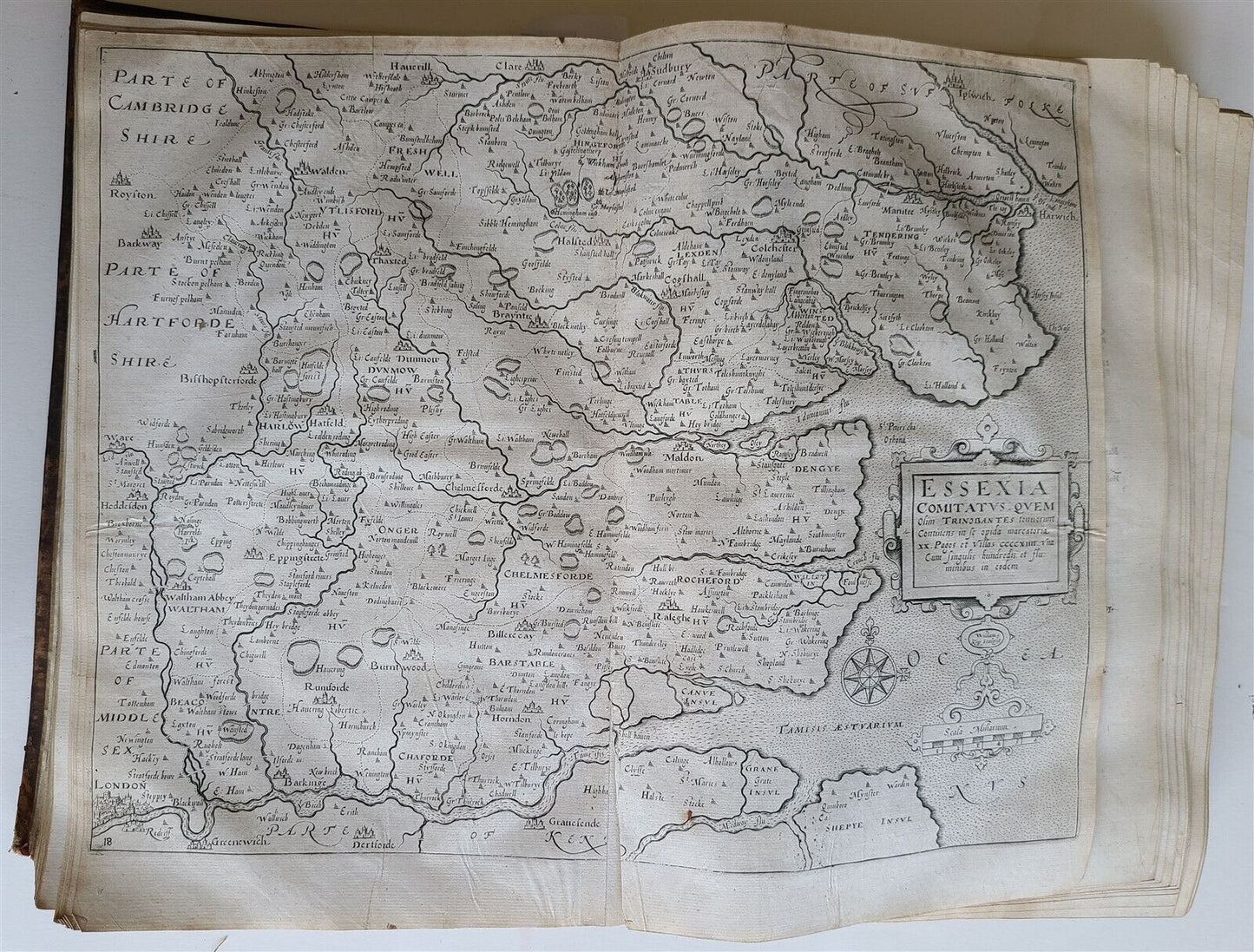 1637 BRITAIN DESCRIPTION of England Scotland Ireland antique ILLUSTRATED 48 MAPS