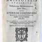 1574 ARISTOTLE 6 VOLS SET ILLUSTRATED antique VELLUM BINDINGS MANUSCRIPT SPINES