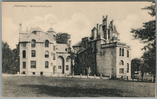 DOYLESTOWN PA FONTHILL ANTIQUE POSTCARD