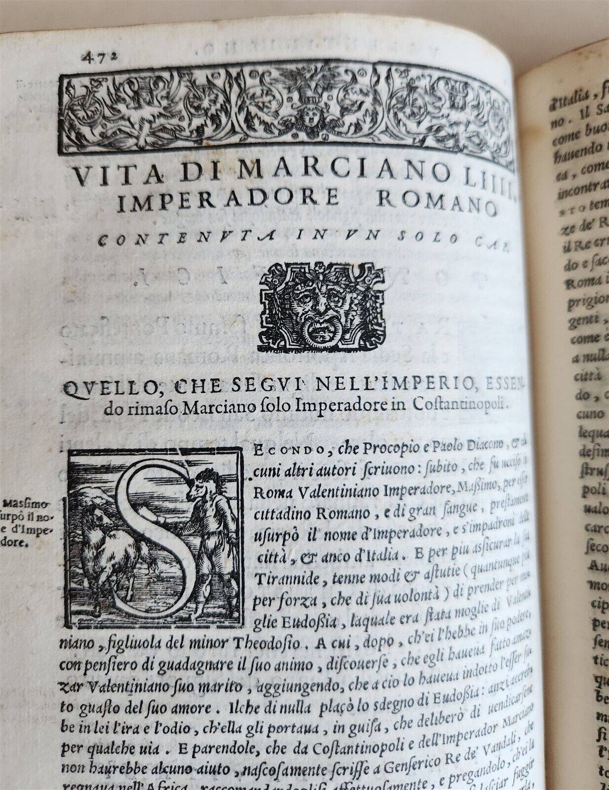 1560 LIVES of EMPERORS by PETER MESSIA antique VELLUM BINDING 16th CENTURY