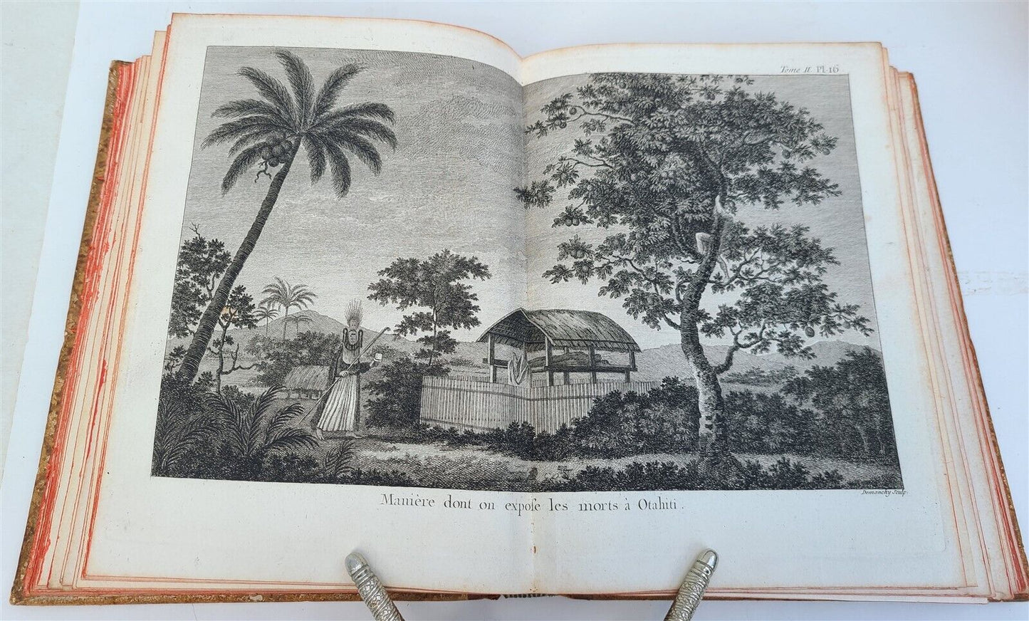 1774 VOYAGES of CAPTAIN COOK 4 vols plus ILLUSTRATED ATLAS antique in FRENCH