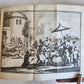 1735 HISTORY of CONQUEST of FLORIDA 2 VOLUMES antique ILLUSTRATED Americana