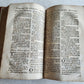 1756 BOOK of COMMON PRAYER w/ PSALTER in ENGLISH antique