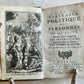 1722 DECORATIVE BINDING antique La veritable politique des personnes de qualite