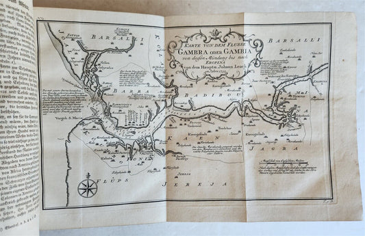 1748 HISTORY of TRAVELS Guinea Benin & Sierra Leone antique ILLUSTRATED