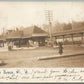 MOUNT KISCO NY RAILROAD STATION RAILWAY DEPOT ANTIQUE REAL PHOTO POSTCARD RPPC