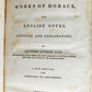 1844 WORKS OF HORACE w/ ENGLISH NOTES by CHARLES ANTHON antique AMERICAN EDITION
