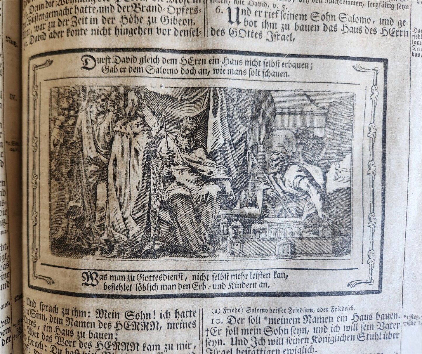 1788 BIBLE in GERMAN ILLUSTRATED antique MASSIVE PIGSKIN BOUND FOILIO