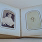 19th century AMERICAN PHOTO ALBUM w/ WASHINGTON PORTRAIT CLASPS antique RARE