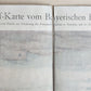 BAVARIA GERMANY SET of 3 ANTIQUE MAPS on CANVAS antique