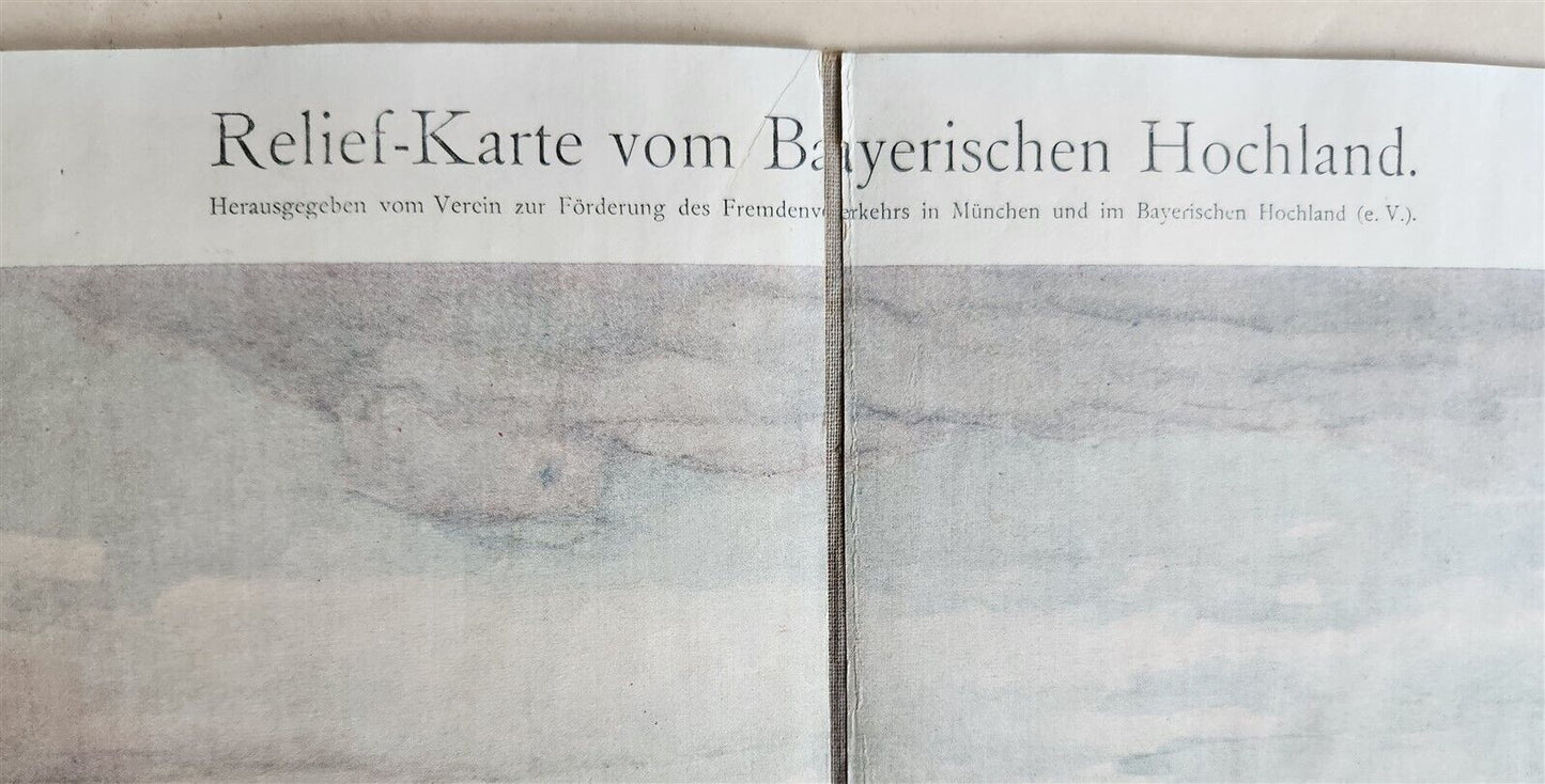 BAVARIA GERMANY SET of 3 ANTIQUE MAPS on CANVAS antique