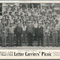 PATERSON NJ LETTER CARRIER'S PICNIC ANTIQUE POSTCARD