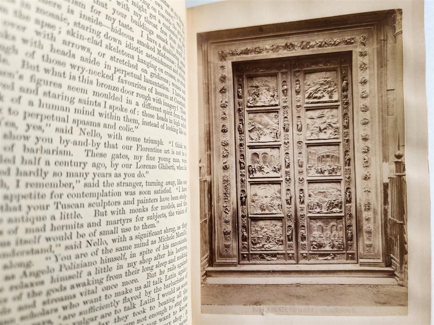 1863 ROMOLA by GEORGE ELIOT antique ILLUSTRATED w/ TIPPED IN PHOTOS