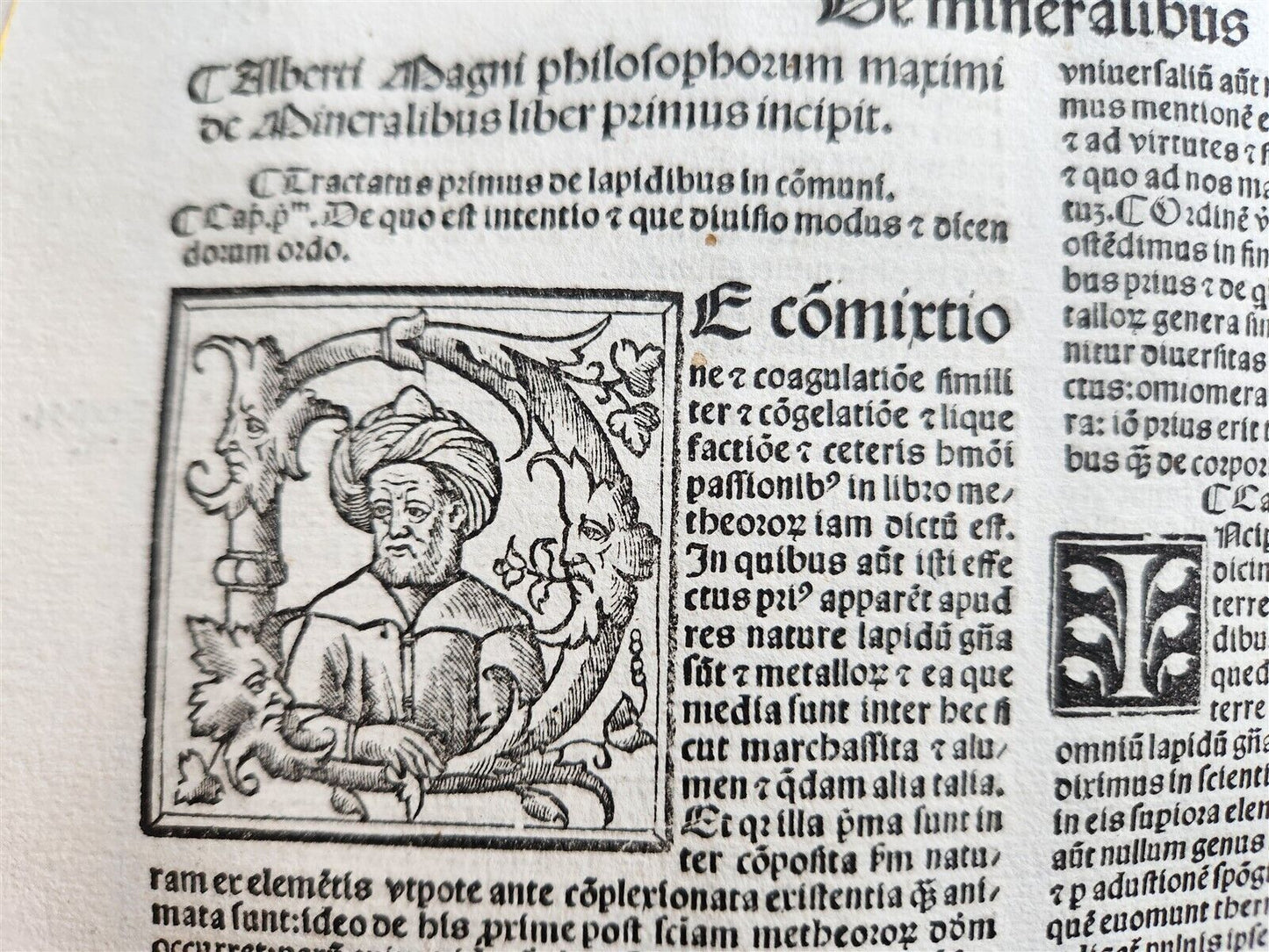 1517 POST-INCUNABULA ALBERTUS MAGNUS antique METAPHYSICA SCIENCE PHILOSOPHY