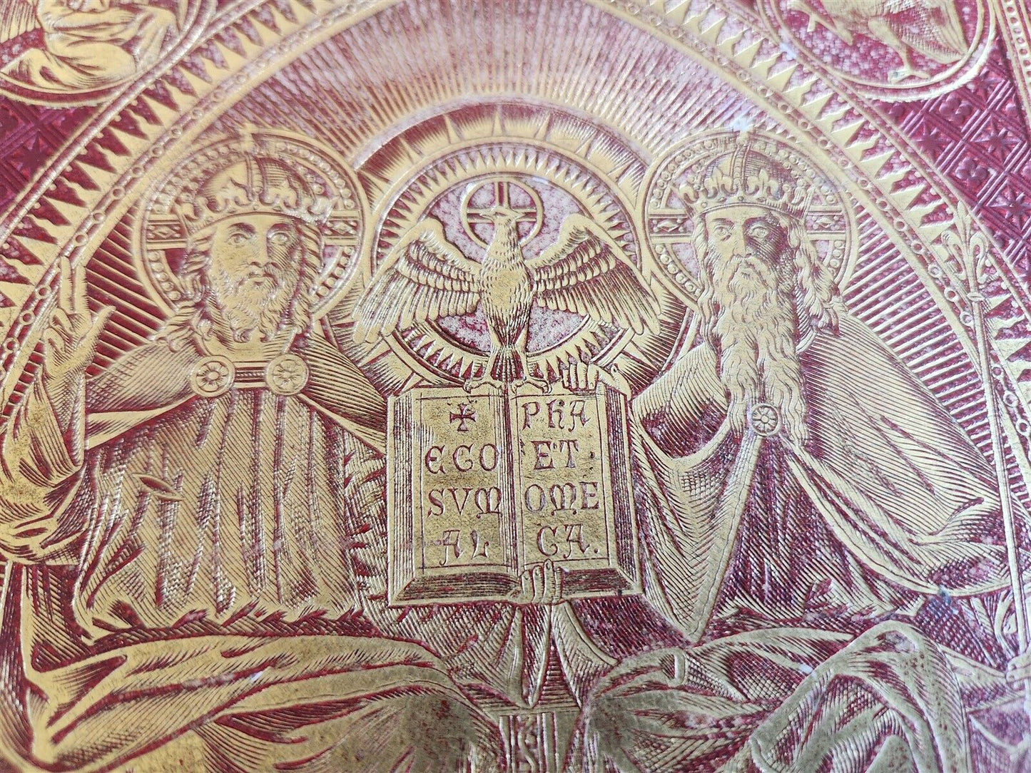 1929 MISSALE ROMANUM antique MASSIVE FOLIO FINE LEATHER BINDING