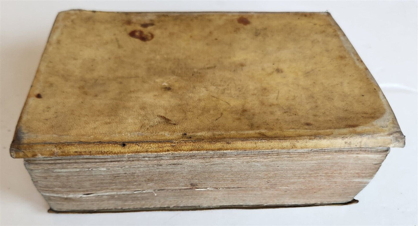 1560 LIVES of EMPERORS by PETER MESSIA antique VELLUM BINDING 16th CENTURY