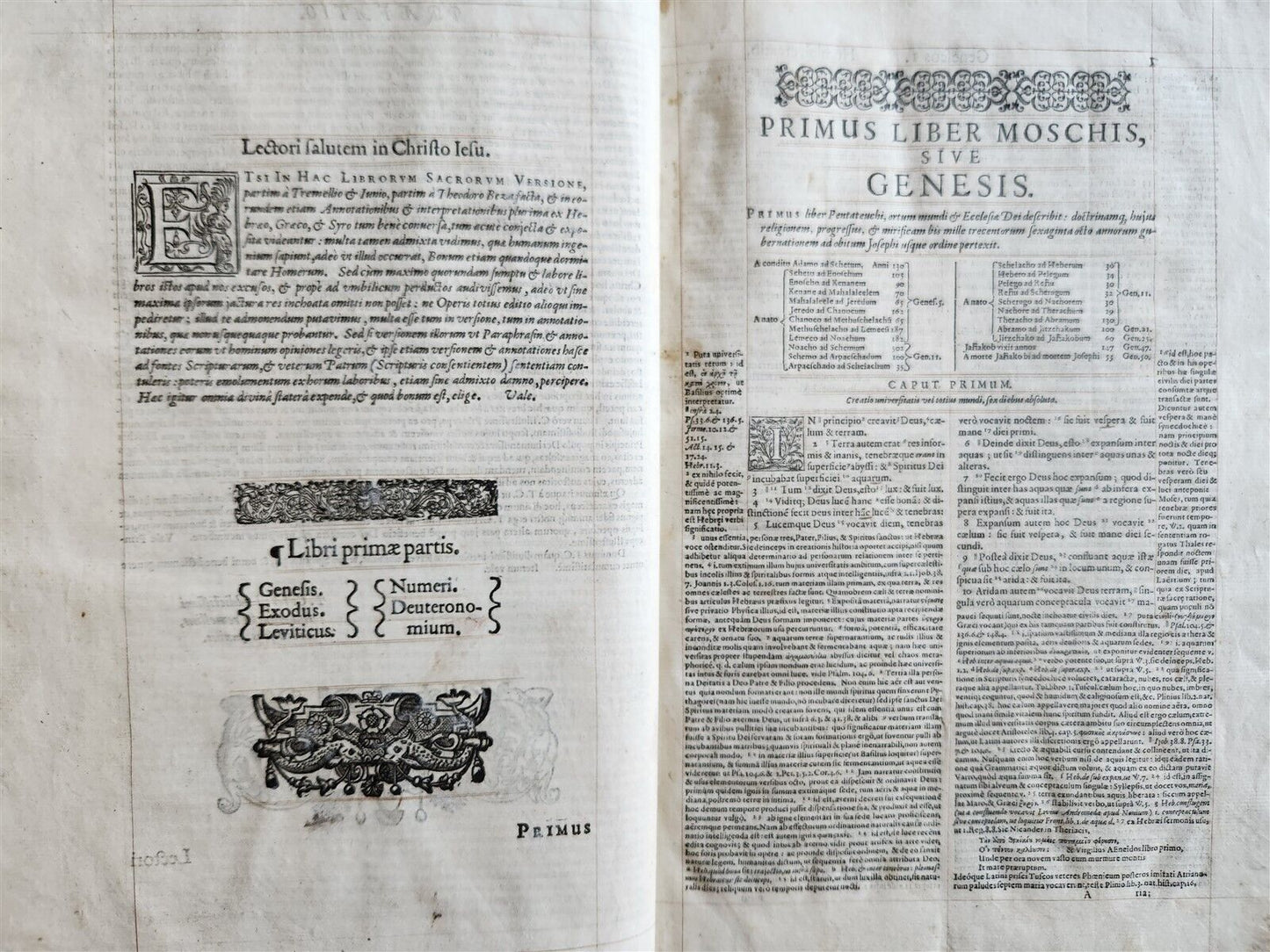 1593 BIBLE in LATIN antique LONDON ROBERT BARKER Old & New Testament FOLIO