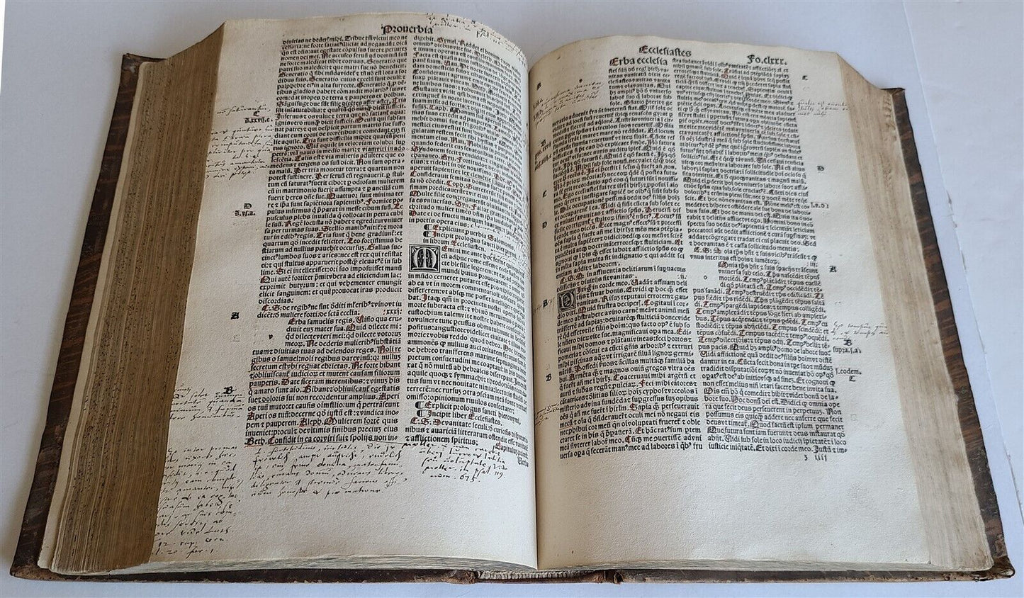 1509 BIBILE in LATIN POST-INCUNABULA antique LYON BIBLIA LATINA rare