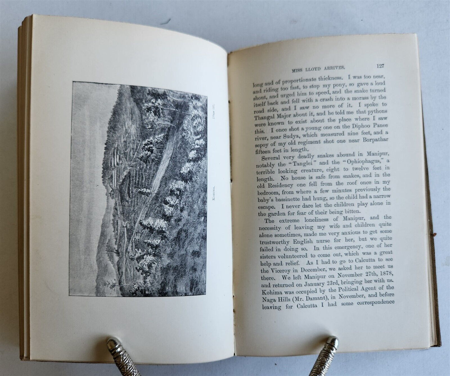 1895 M EXPERIENCES in MANIPUR & NAGA HILLS by J. JOHNSTONE antique ILLUSTRATED