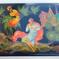 1970 RUSSIAN PALEKH SCHOOL SIGNED LACQUER BOX vintage FIRE BIRD FAIRY TALE