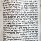 TORAH SCROLL FRAGMENT MANUSCRIPT on VELLUM antique BIBLE GENESIS 27:36 - 30:3