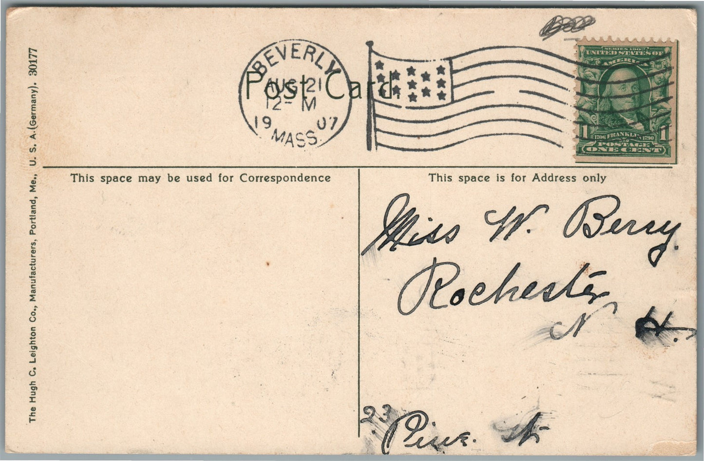 BEVERLY MA RAILROAD STATION RAILWAY DEPOT ANTIQUE POSTCARD