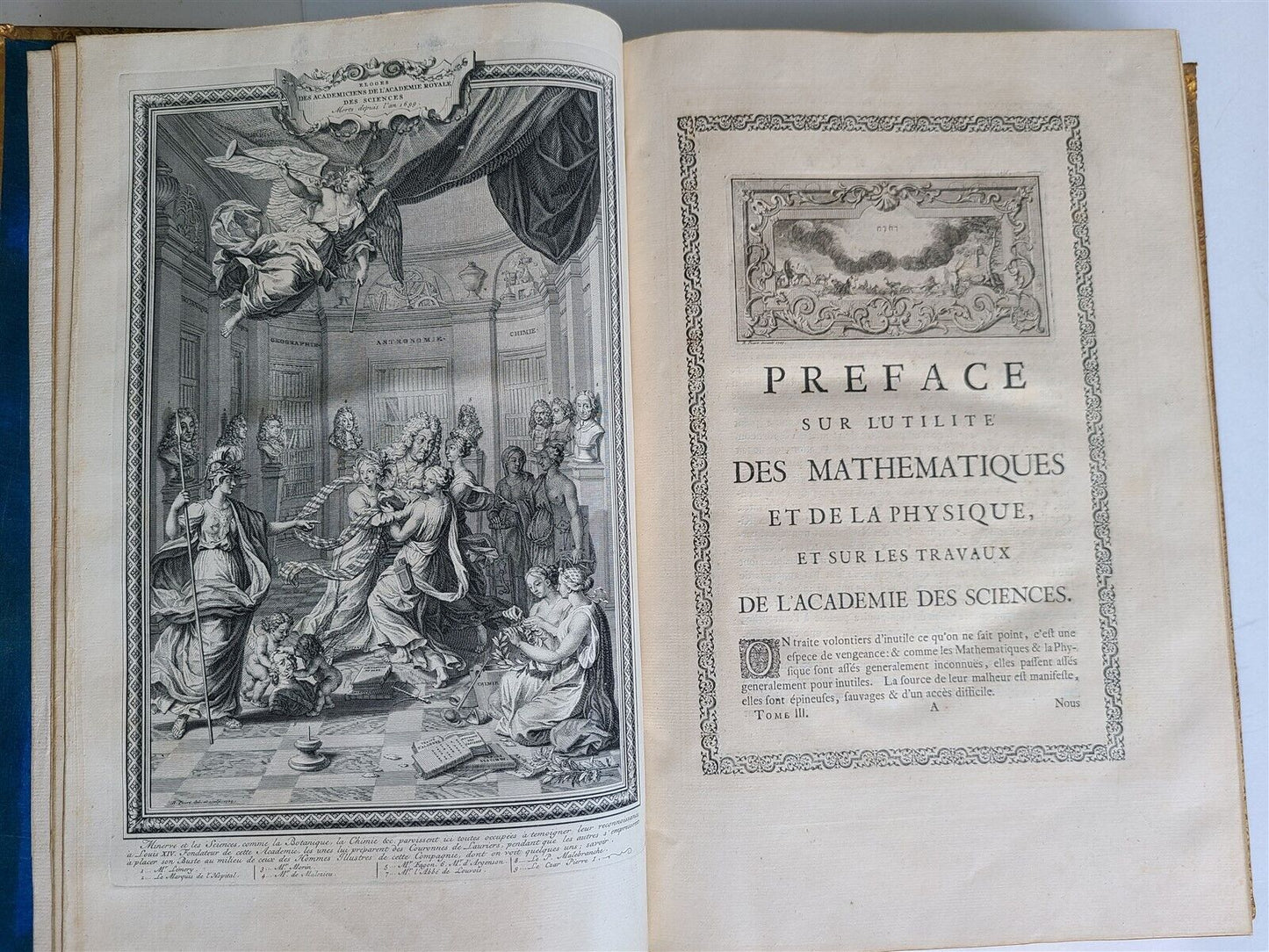 1728 Bernard Le Bovier de Fontenelle WORKS 3 FOLIO VOLUMES ILLUSTRATED antique