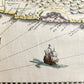 1640 MAP of CHILE by WILLEM BLAEU antique AUTHENTIC hand colored