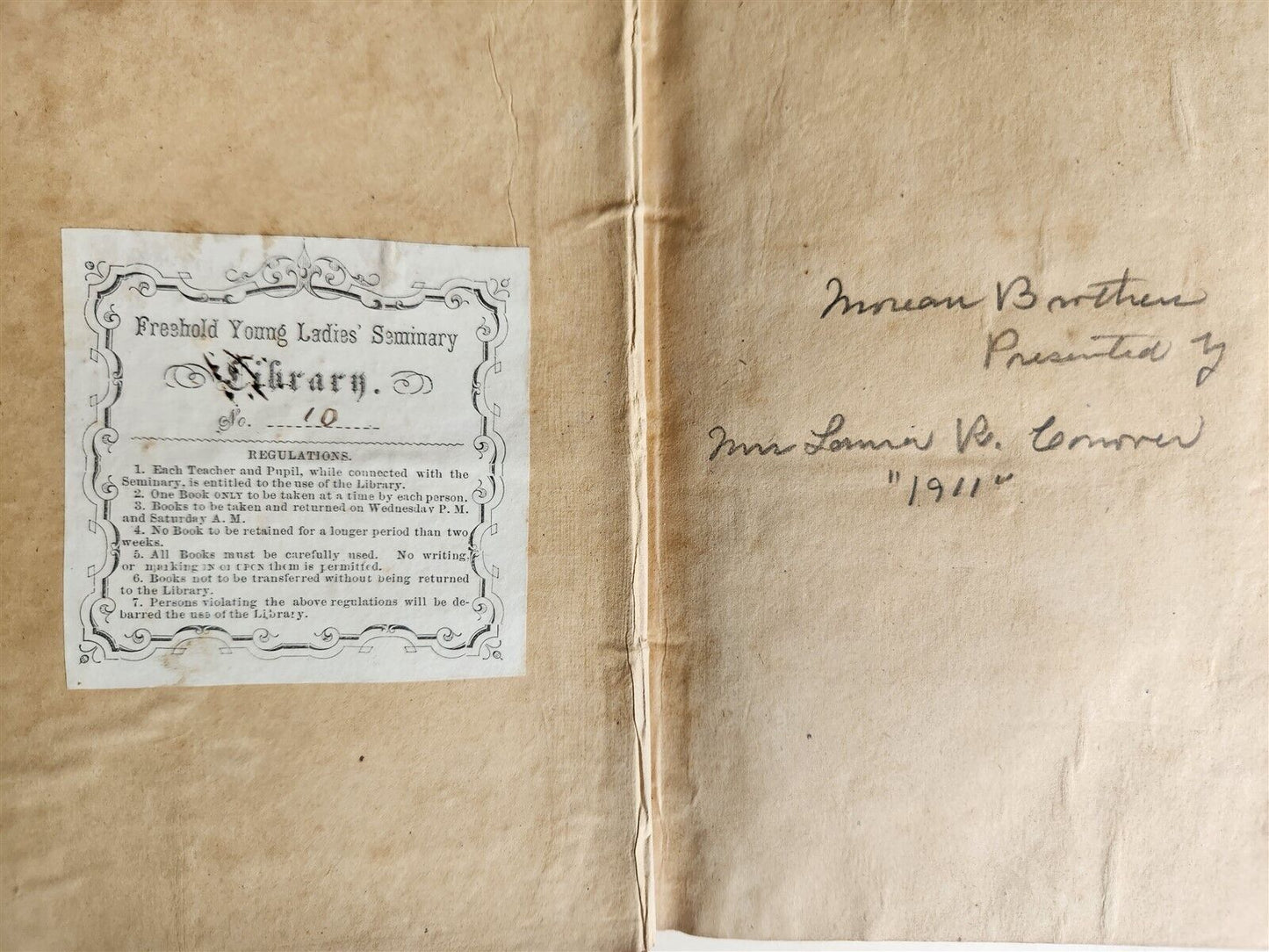 1864 JOURNAL of RESIDENCE on GEORGIAN PLANTATION antique CIVIL WAR ERA F.KEMBLE