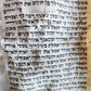 TORAH SCROLL FRAGMENT MANUSCRIPT on VELLUM antique BIBLE DEUTERONOMY 12:9-15:9