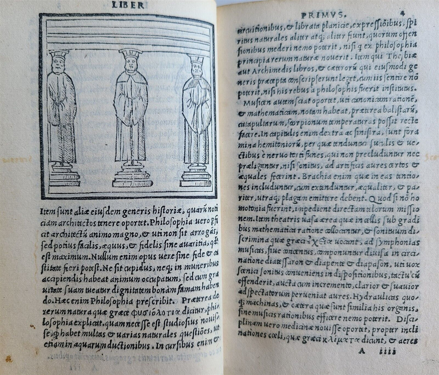 1513 VITRUVIUS ILLUSTRATED antique POST-INCUNABULA rare 16th CENT. architecture