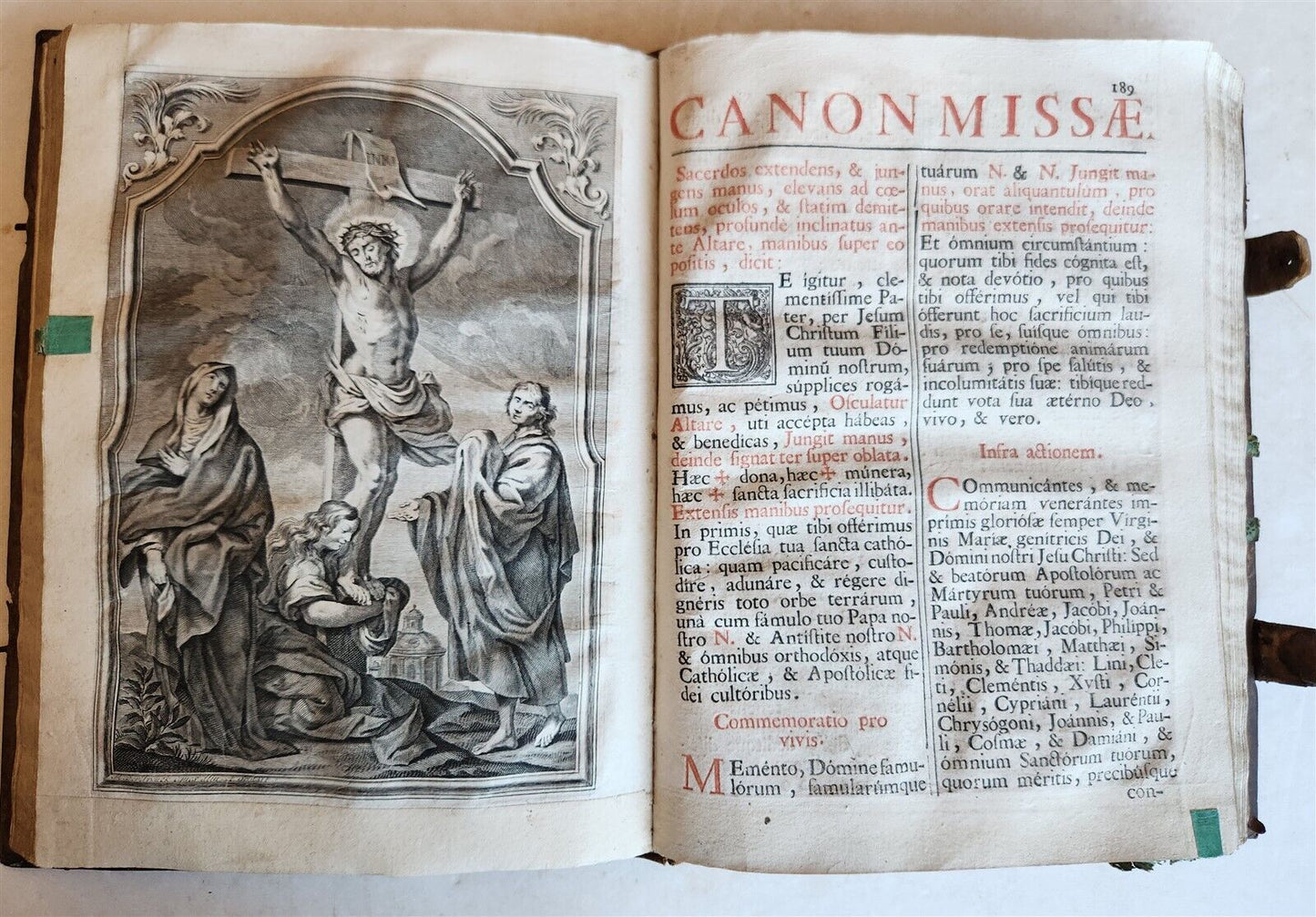 1757 MISSALE ROMANUM antique FOLIO