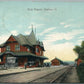 GALION OH ERIE RAILROAD STATION RAILWAY DEPOT ANTIQUE POSTCARD