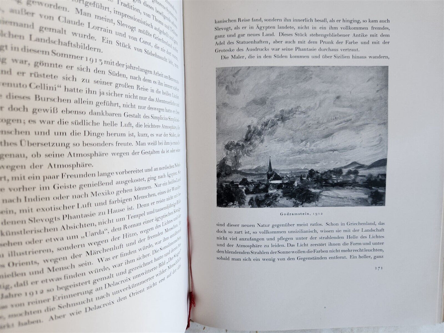 1923 MAX SLEVOGT by EMIL WALDMANN antique ILLUSTRATED ART ALBUM