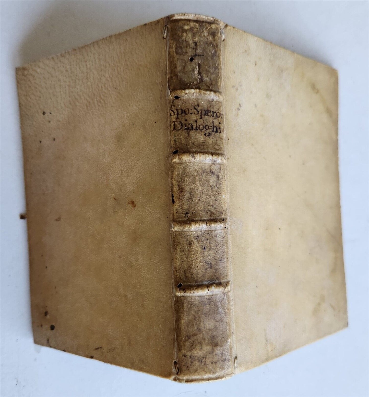 1564 DIALOGUES by SPERONE SPERONI antique VELLUM BOUND 16th CENTURY