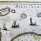 1640 FRIESLAND GRONINGEN NETHERLANDS MAP by WILLEM BLAEU antique AUTHENTIC