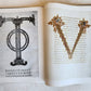 1943 ART ALBUM ANTIQUE BOOKS INITIALS ILLUSTRATED in GERMAN