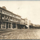 WINCHESTER IL WEST SIDE of SQUARE ANTIQUE REAL PHOTO POSTCARD RPPC