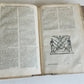 1720 COMMENTARIA in duodecim PROPHETAS MINORES PIGSKIN BOUND FOLIO antique