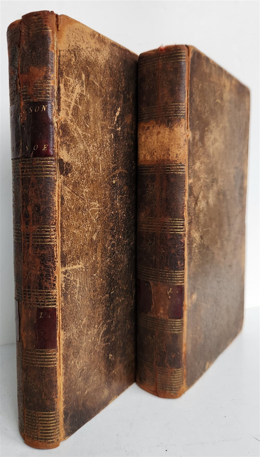1790 FARTHER ADVENTURES of ROBINSON CRUSOE antique 2 VOLUMES ILLUSTRATED rare