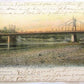 EASTON PA 1906 ANTIQUE POSTCARD DELAWARE RIVER BRIDGE