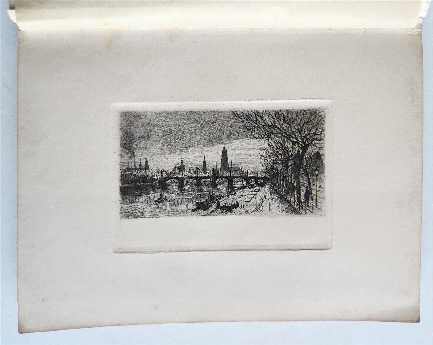 ETCHINGS by B.MANNFELD SIGNED by AUTHOR antique Ein Skizzen-Buch