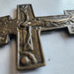 RUSSIAN BRONZE CRUSIFIX ICON 18th CENTURY antique CROSS RARE