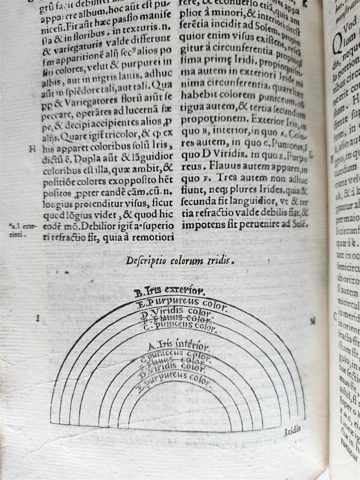 1574 ARISTOTLE 6 VOLS SET ILLUSTRATED antique VELLUM BINDINGS MANUSCRIPT SPINES