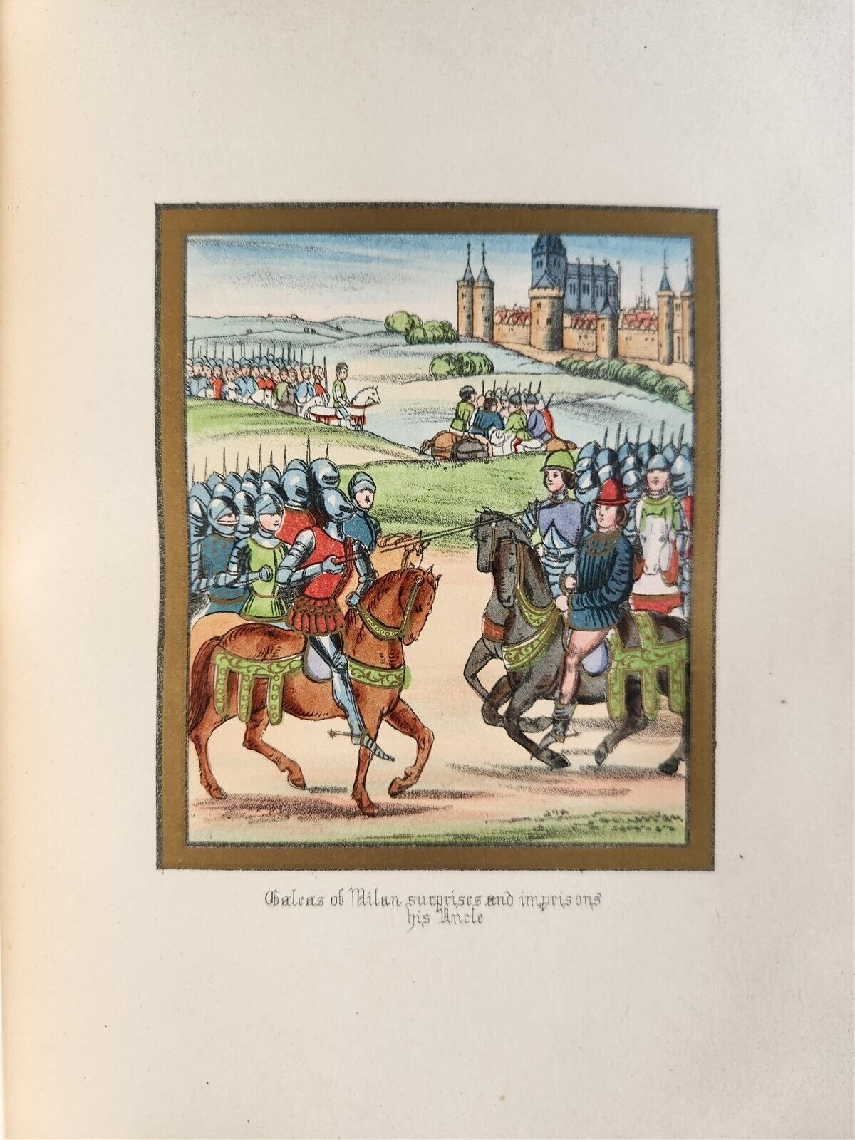 1868 FROISSART CHRONICLES of ENGLAND FRANCE SPAIN 2 VOLUMES antique ILLUSTRATED