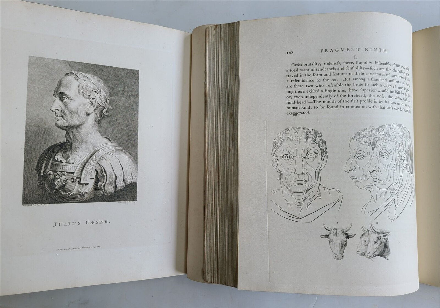 1798 PHYSIOGNOMY Johann LAVATER 5 VOLUMES antique ILLUSTRATED FOLIO in ENGLISH