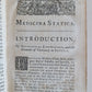 1728 MEDICINA STATICA aphorisms of Sanctorius by John Quincy antique in ENGLISH