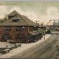 AKRON OH UNION RAILROAD STATION RAILWAY DEPOT ANTIQUE POSTCARD
